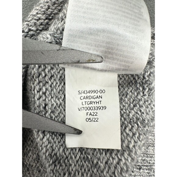 Baby GAP Cardigan Sweater 3 Years Gray Button Front Teddy Bear Logo Cotton - Picture 8 of 11